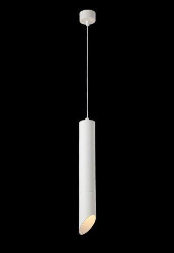 Светильник подвесной CLT 039SP250 WH-WH Crystal Lux белый 1 лампа, основание белое в стиле современный хай-тек трубочки фото 2